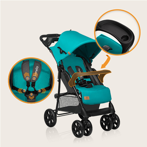 Lionelo Emma Plus Vivid Turquoise — Buggy